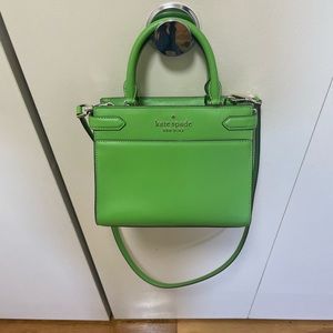 Kate Spade Staci Satchel (Small) in Kelly Green